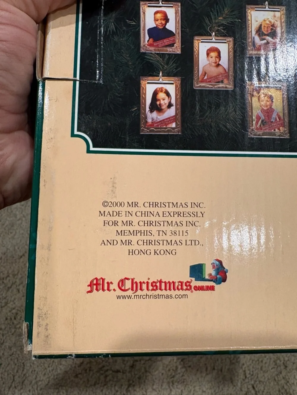 Vintage Y2K Mr Christmas String Of Photo Frames With Museum Lights Brand New